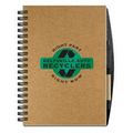 Classic Cover Recycled Journal w/ Pen Safe Back & Pen